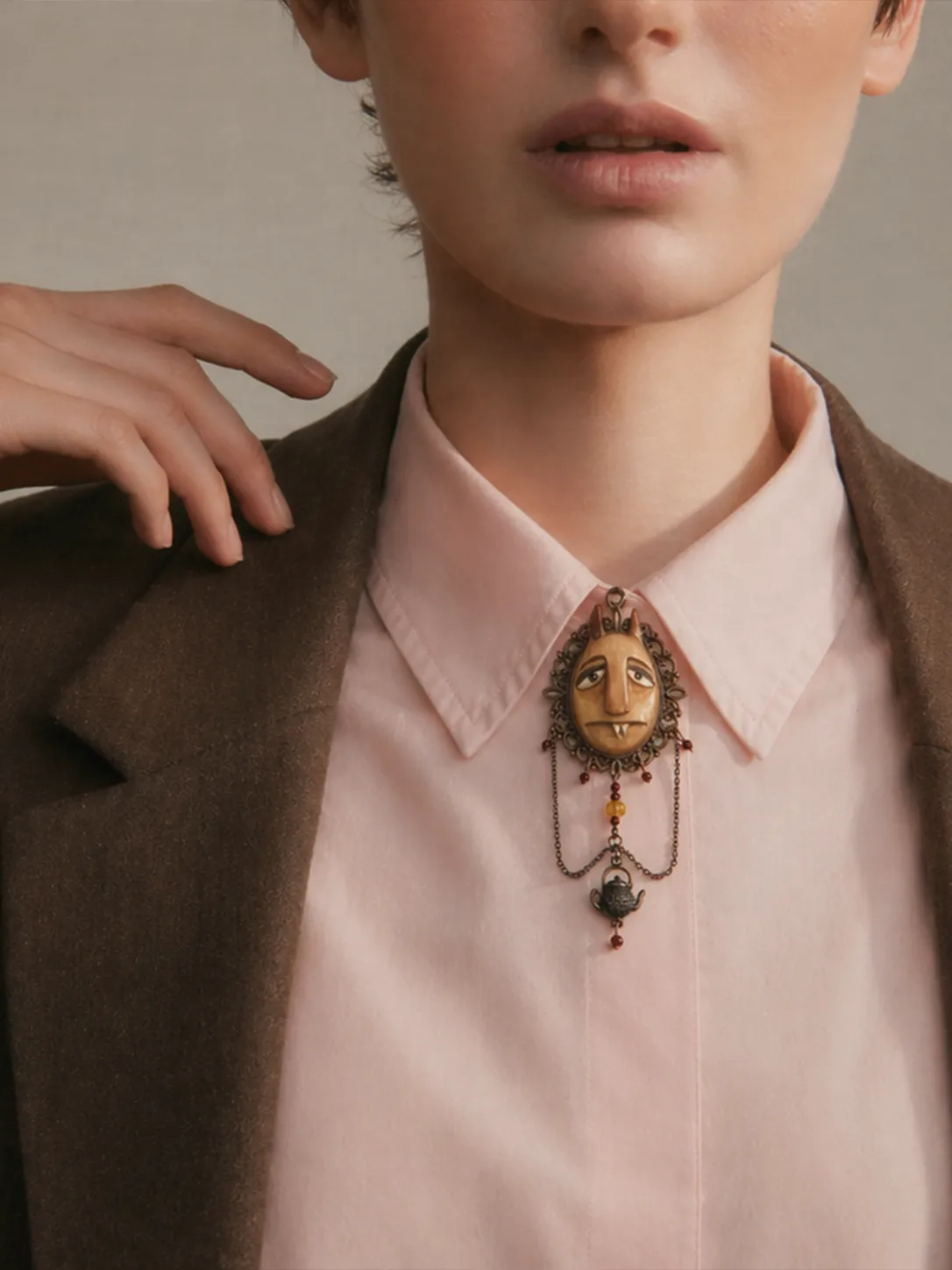 Orange Div Necklace
